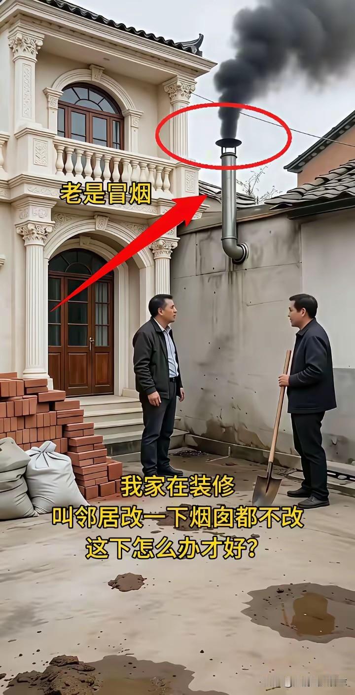 有些问题，就是法官也不知该怎办判，律师就更不用说了。邻居的这个烟筒，你说它违规吧