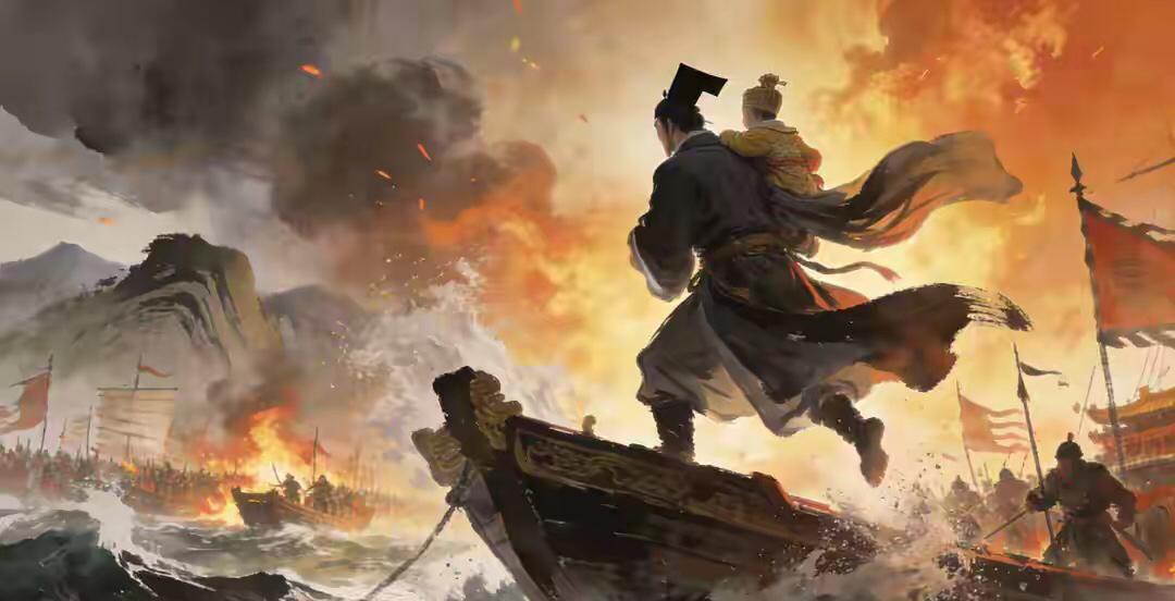 1279年崖山海面，“朕不想死，朕降了行吗？”小皇帝眼泪汪汪。陆秀夫断然拒绝：陛