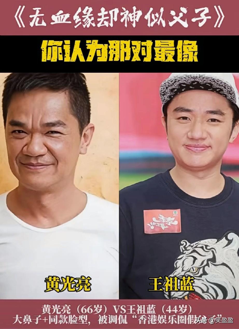 5对无血缘却神似父子的明星你认为哪对最像？
