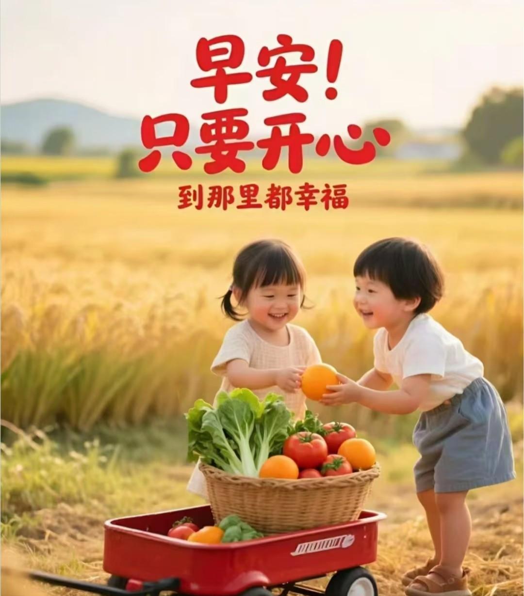 早安呀！生活就像一场奇妙的旅行，只要保持开心，哪儿都是幸福的港湾。周五了，熬过