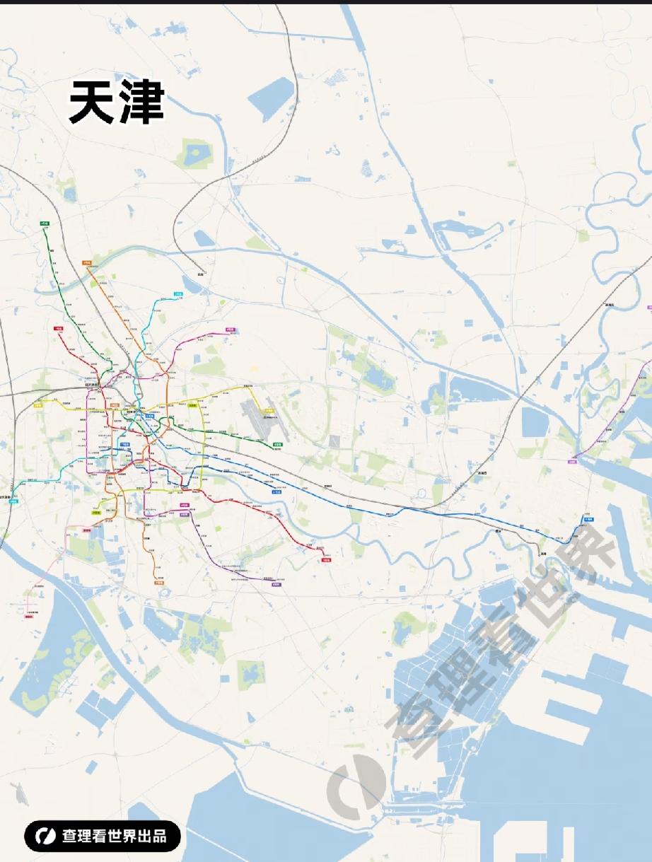 天津6号线那是真的长，直接贯穿南北。从北到南距离远，站点也多。它一头连着北部地区