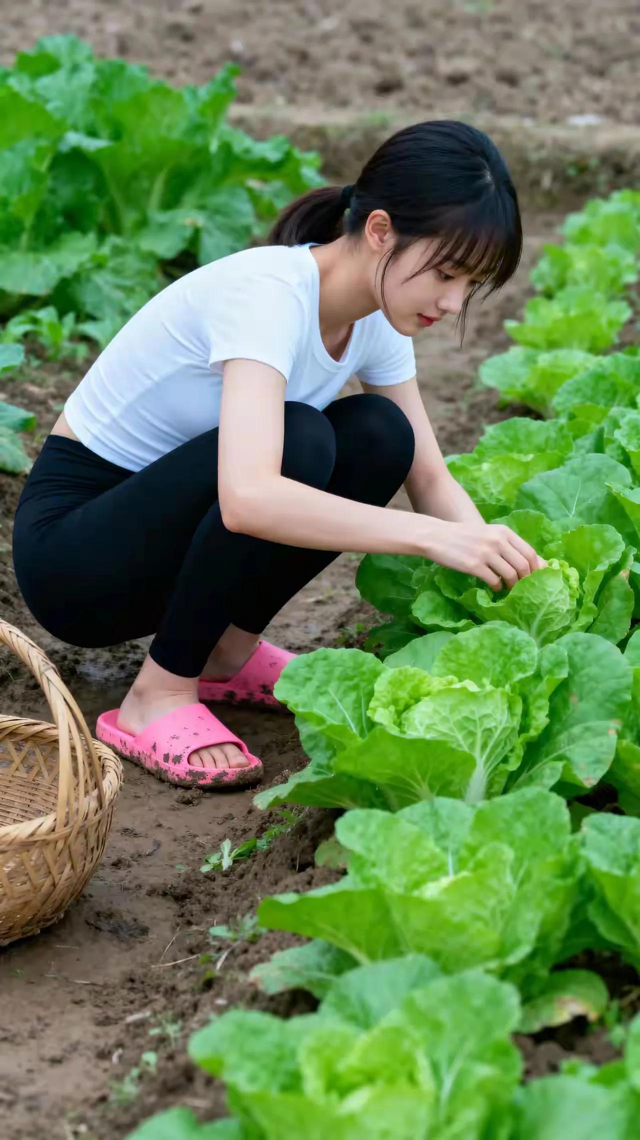 22岁女孩，第一次去家住农村的男朋友家，婆婆叫她去菜园割菜，发现田里的菜都长的一