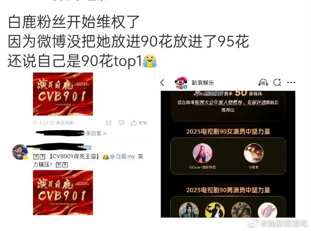 不同意有人说把白鹿算进95是进不了90，本来就是🌊捆绑的，生那边天差地别不也拉