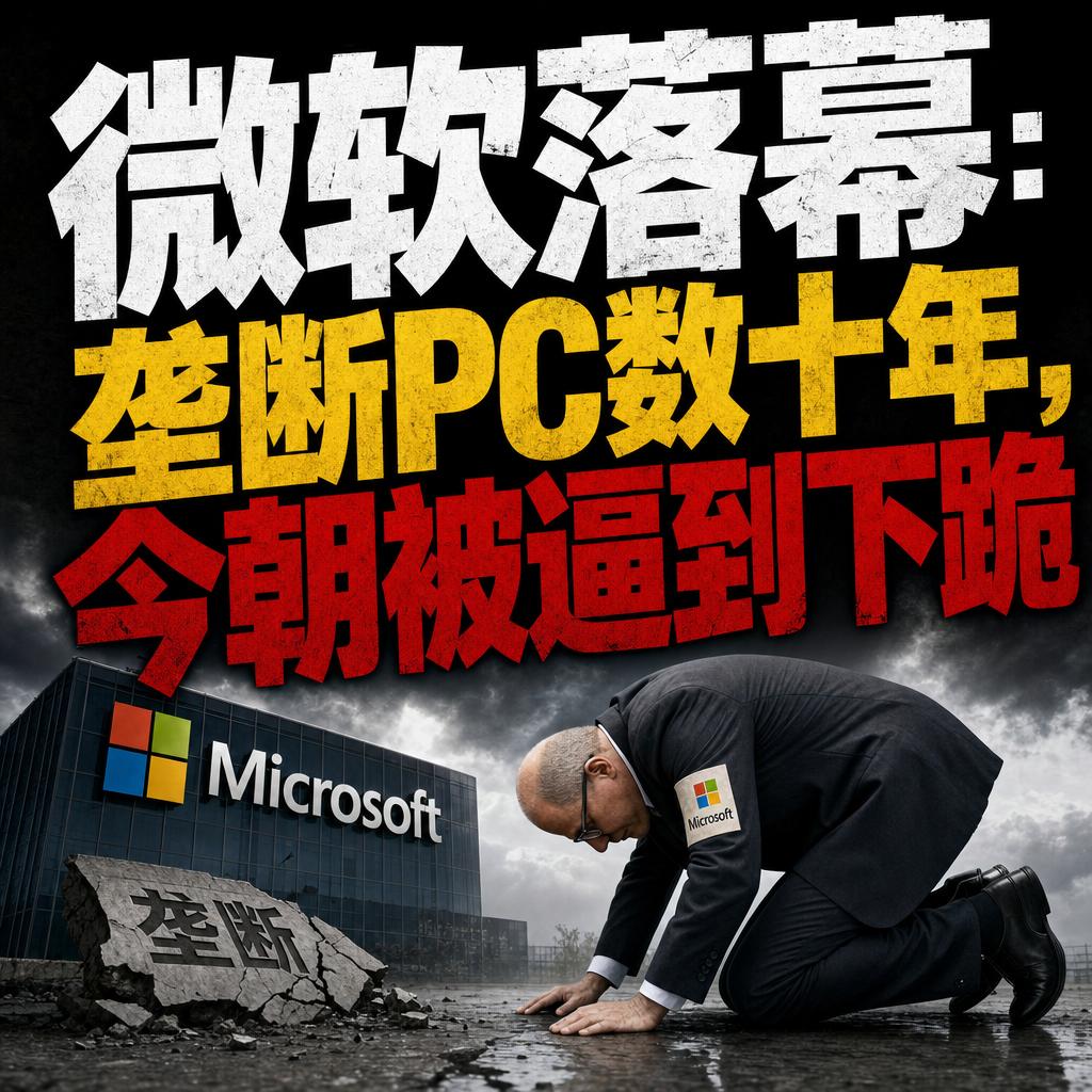 微软用30年建的堡垒，正被一个2021年才冒头的“小家伙”敲出裂缝。有几个信号