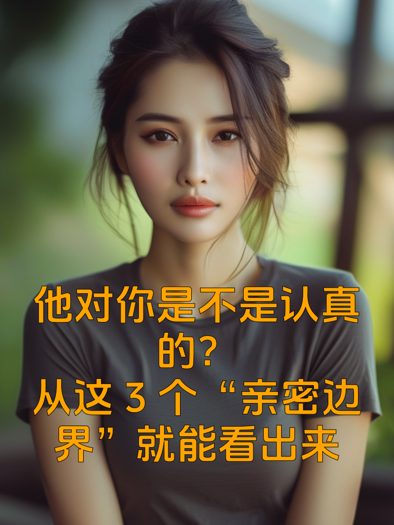 他对你是不是认真的？从这3个“亲密边界”就能看出来