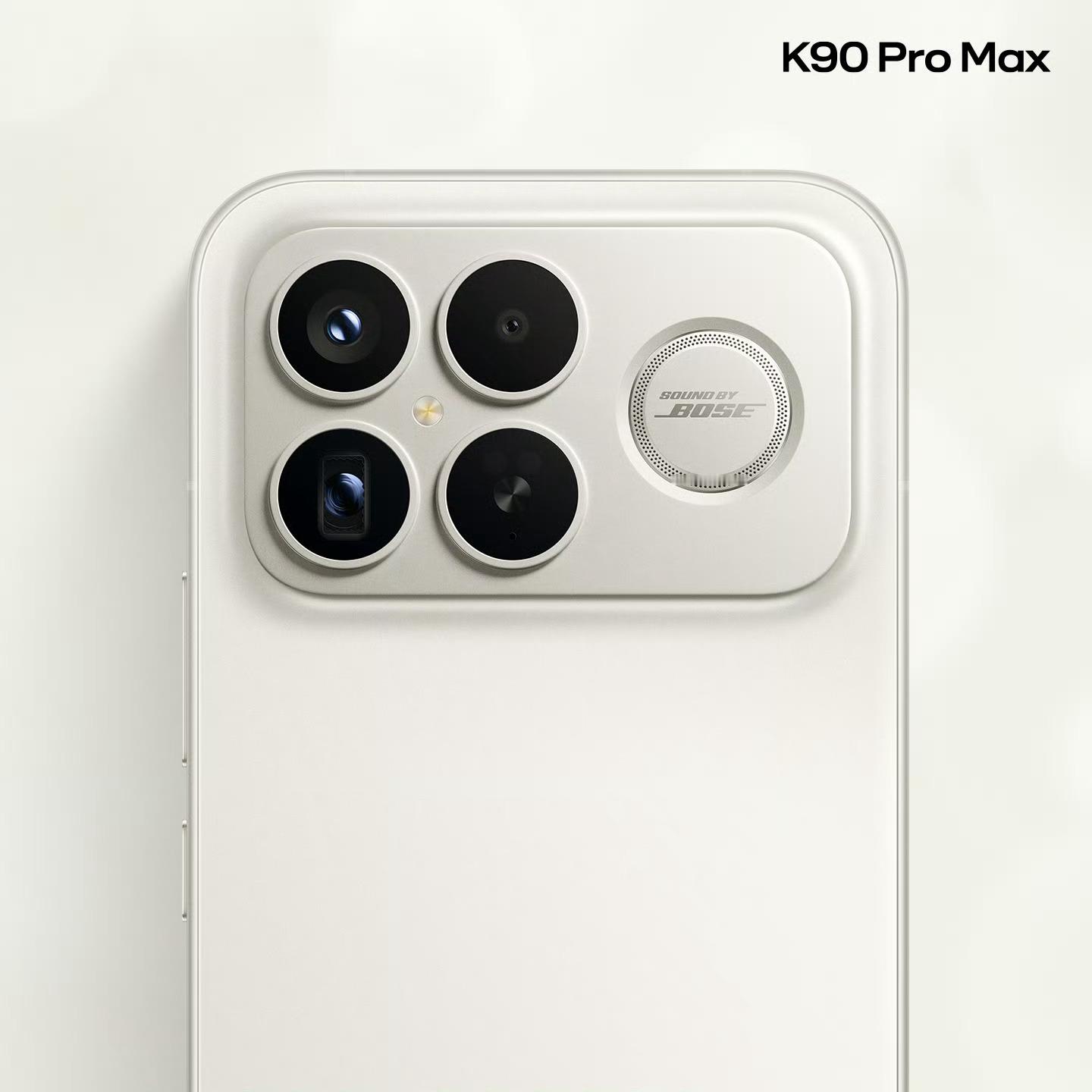 仔细观察一下K90ProMax这个背部DECO，你会发现：1、背板材质做了热