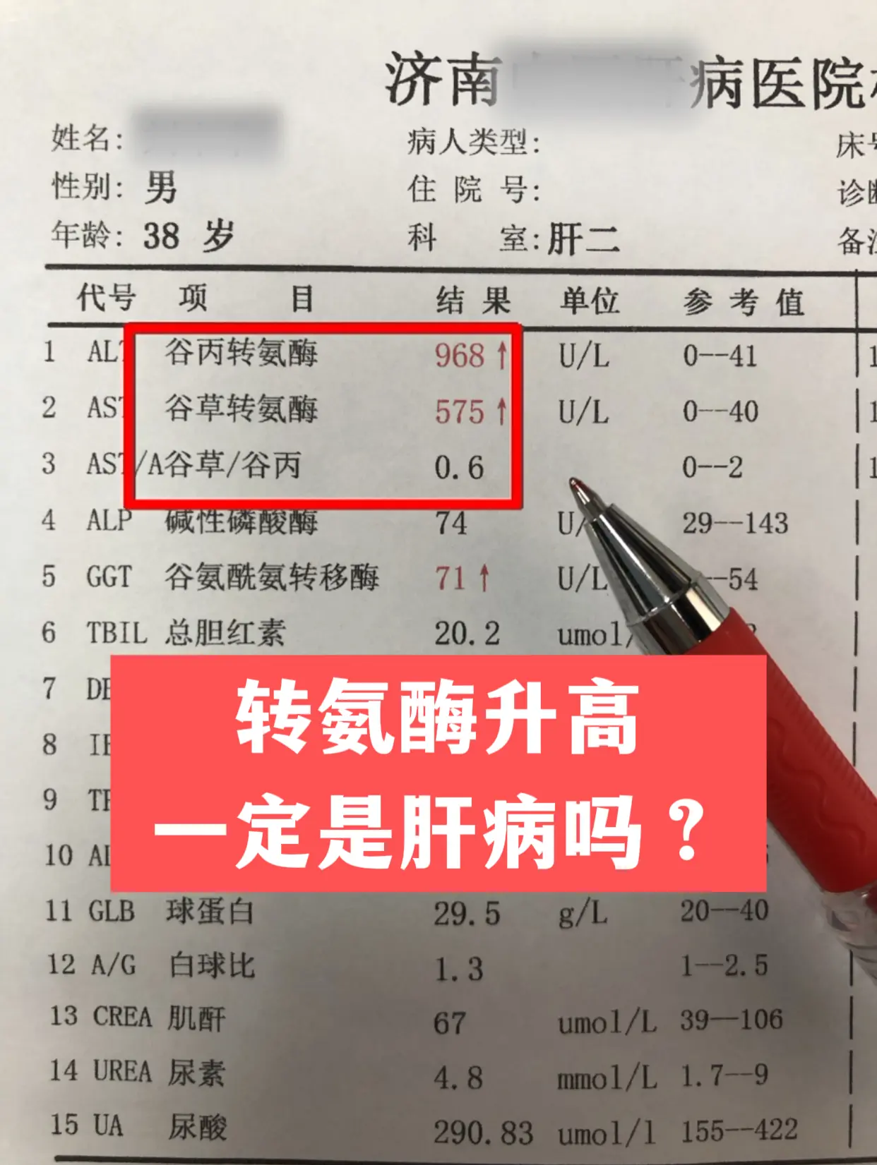 从医四十多年，很多患者一看到转氨酶升高，就害怕，认定自己得了严重肝病。...