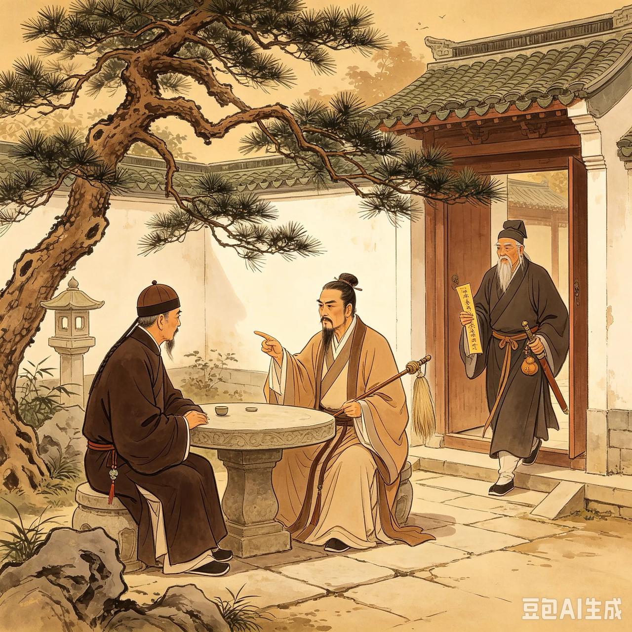 清朝时，一位太守是西北地方的人。他父亲已经去世好多年了，忽然有一天，他父亲骑着马