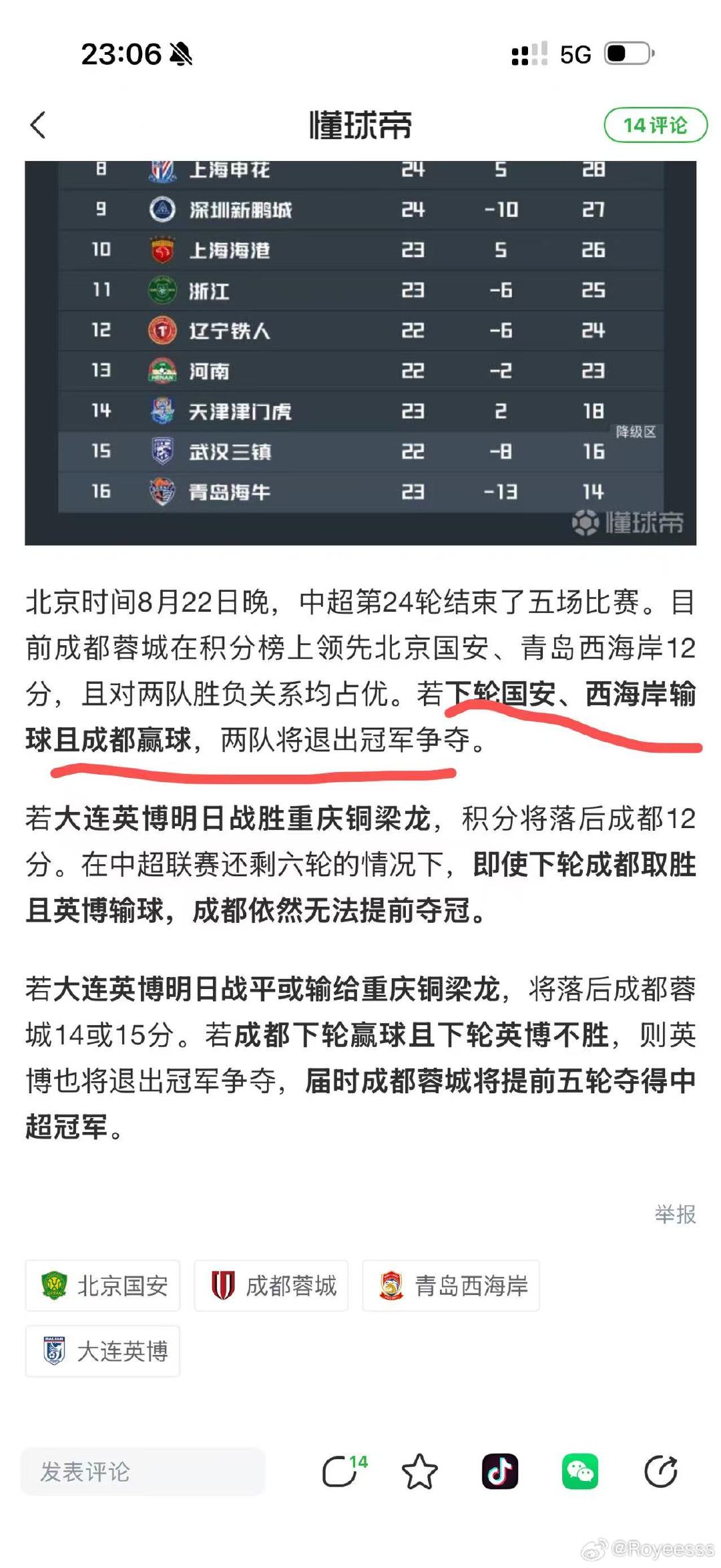 我就晓得有学霸要开始了[doge][doge][doge]#成都蓉城##中超联赛##一起登场#​