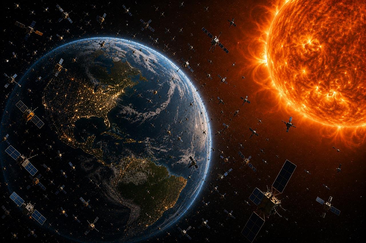 一项新研究显示，太空垃圾，正在被太阳“推”向地球。印度维克拉姆·萨拉巴伊空间中心