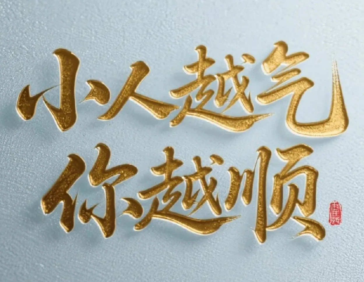 嘿，就让身边那小人干着急去！