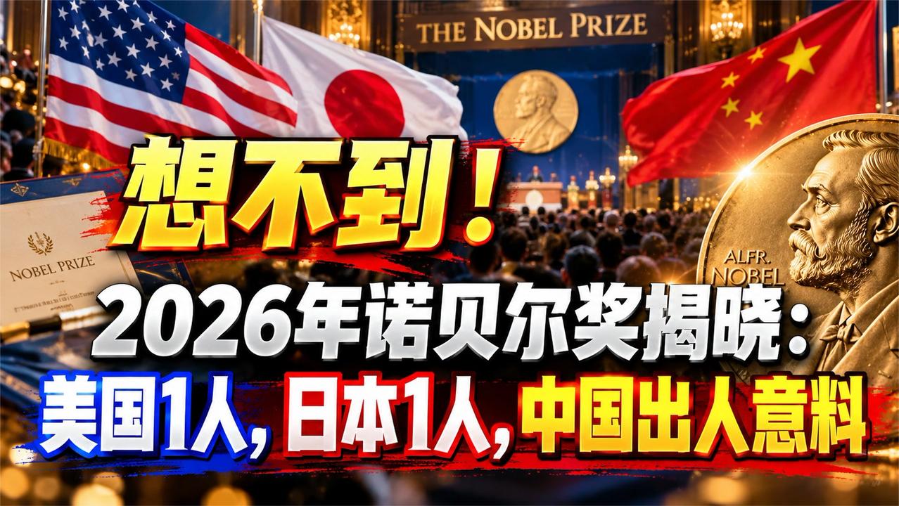 想不到！2026年诺贝尔奖揭晓：美国1人，日本1人，中国出人意料