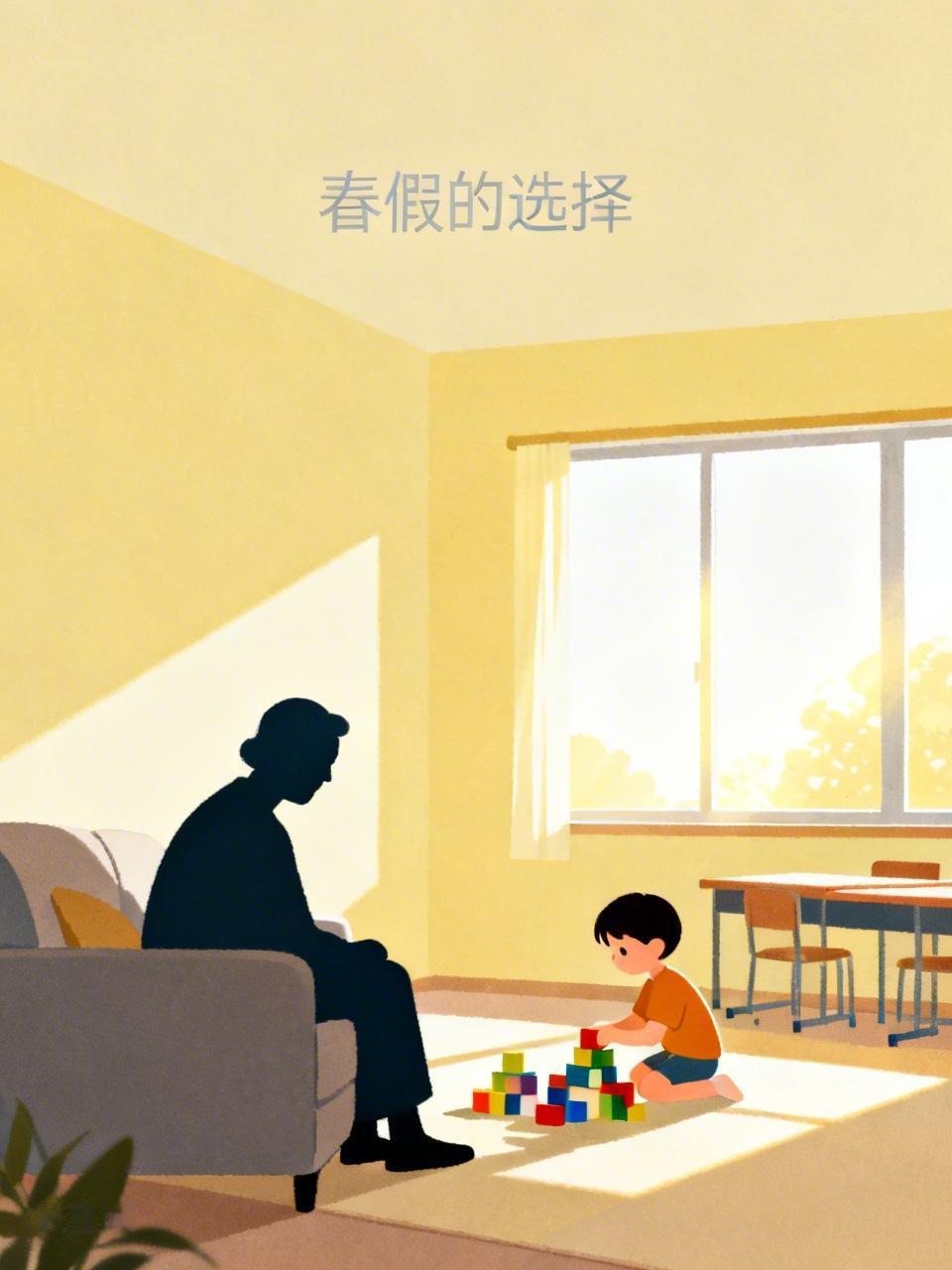 临沂放春假了，据说是山东省第一个明确放假时间的。很多家长都叫苦连天，孩子放假，家