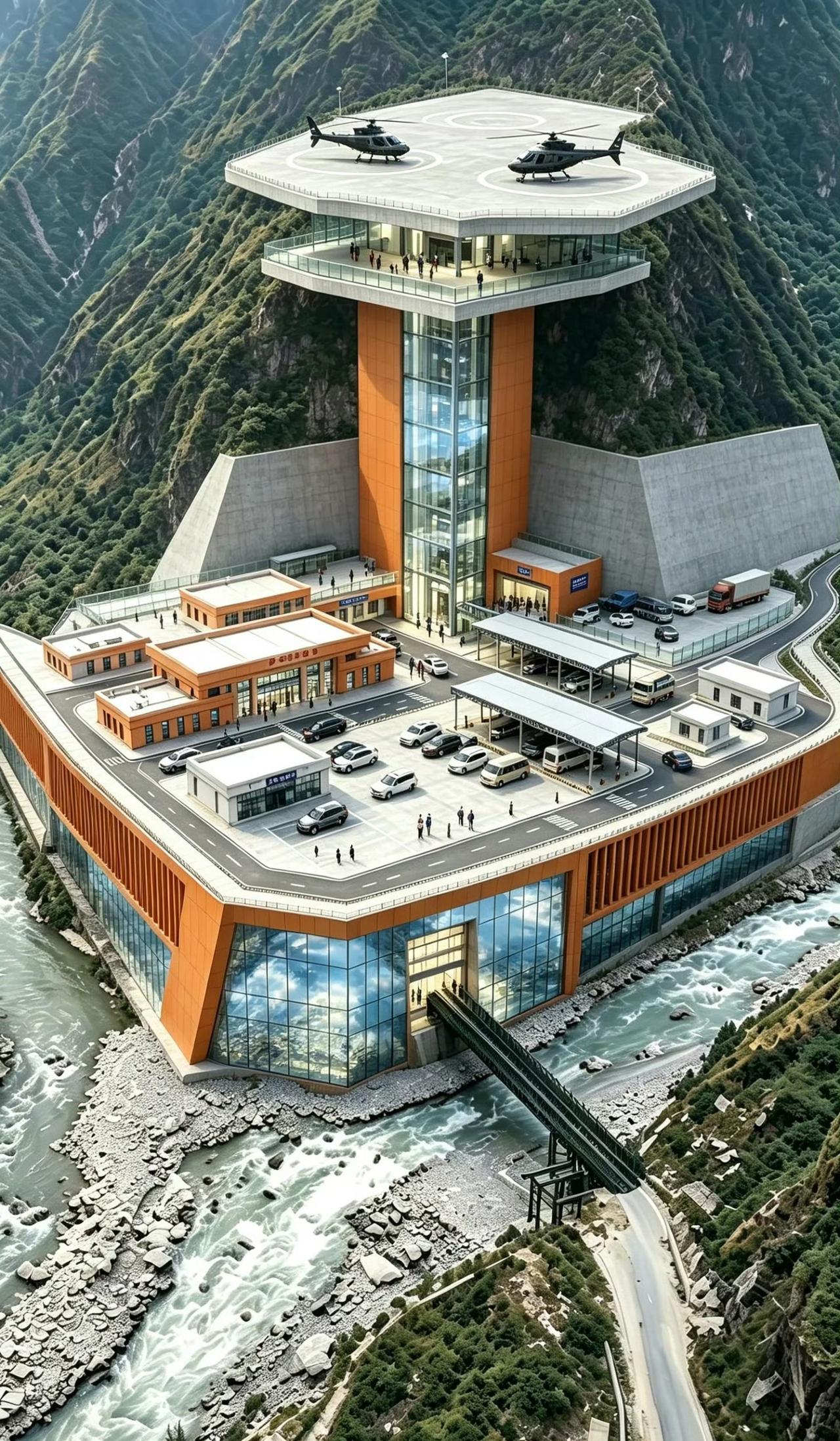 网友们已经开始重新设计吉隆口岸了，避开河谷低地是关键