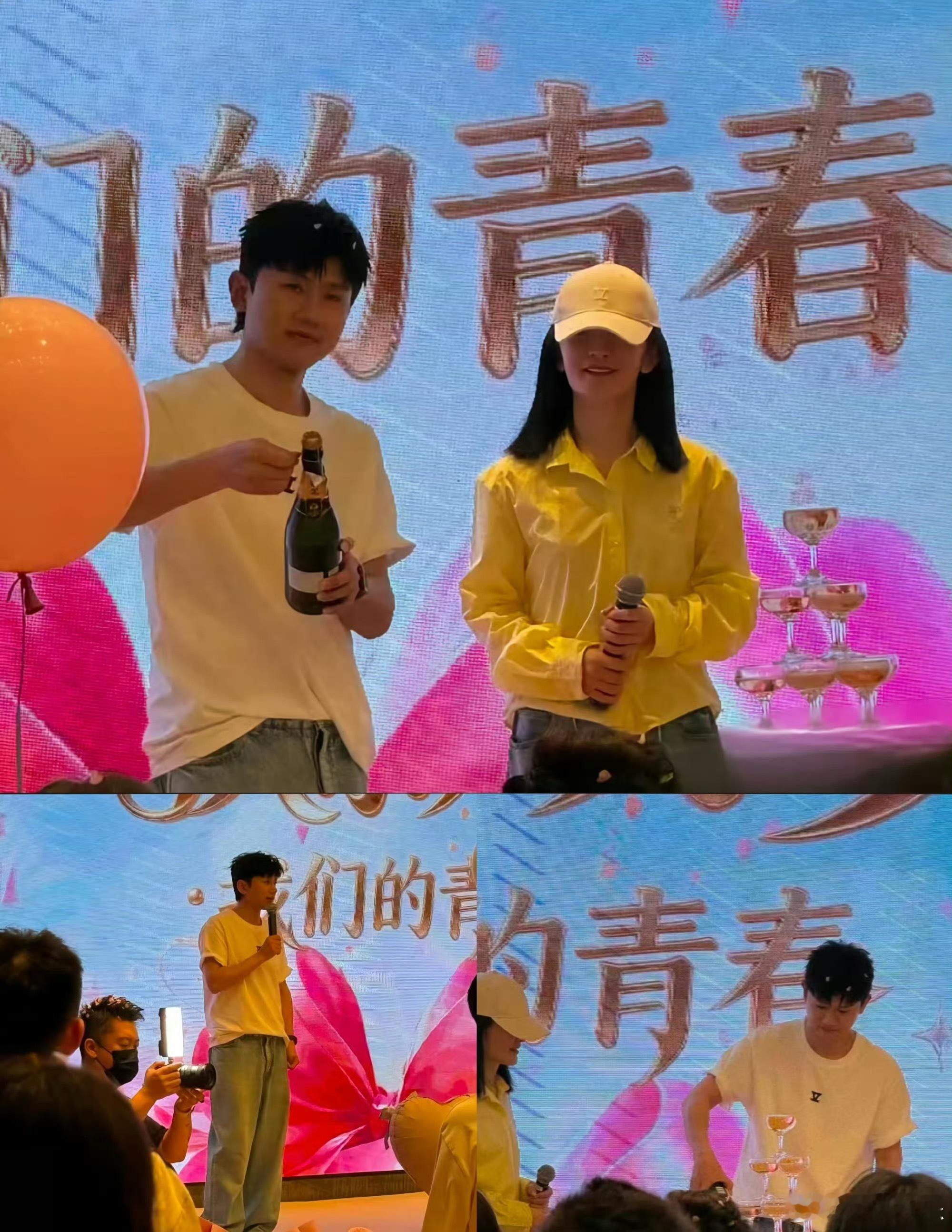 为了保护嗓子很少喝酒的张杰，在谢娜的庆功宴上却桌桌敬酒？？！这是真是为了媳妇什么