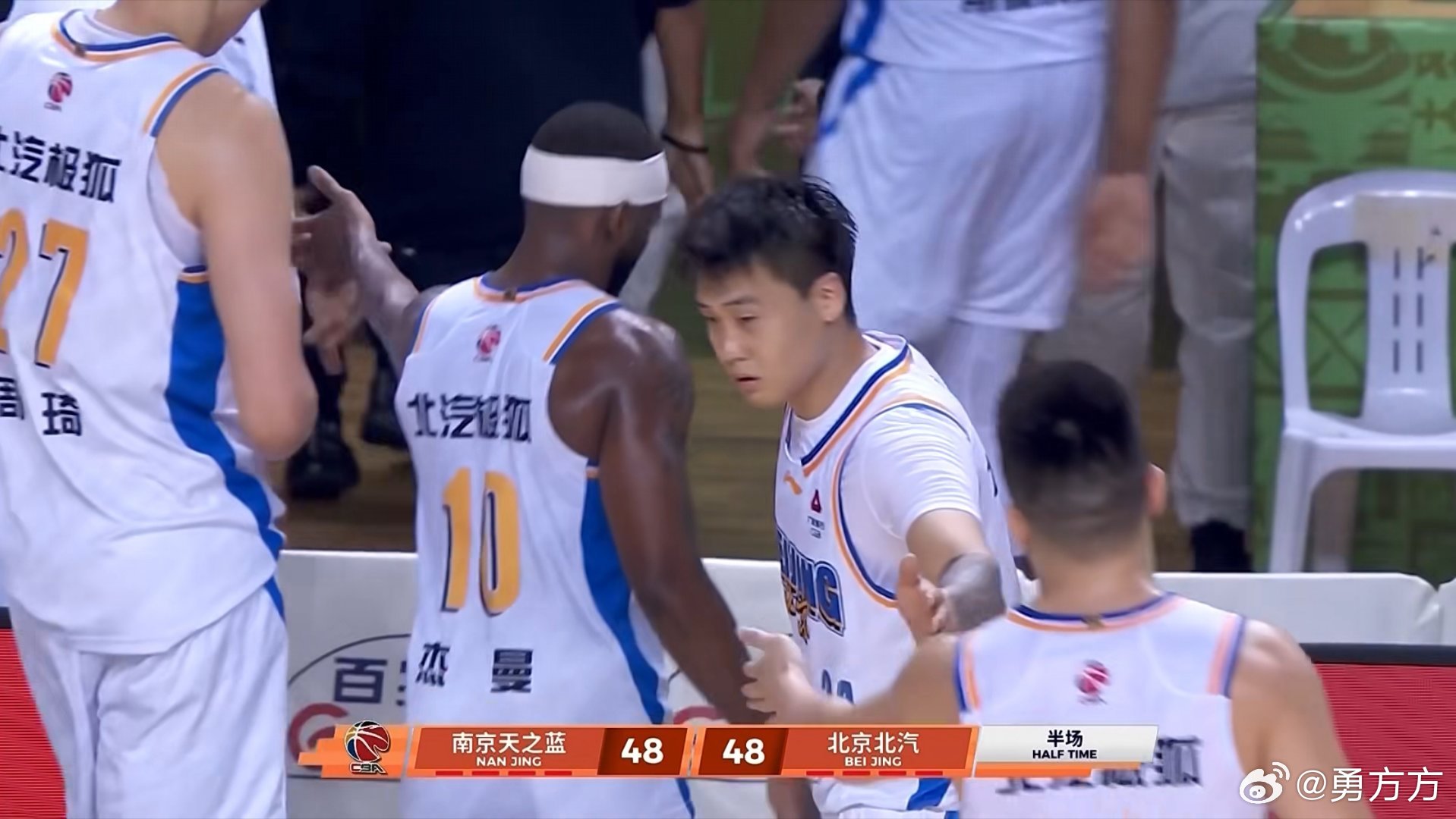 同曦男篮vs北京男篮首钢第二阶段主打内线以后，大阵容每次对这种快速转换+投射的