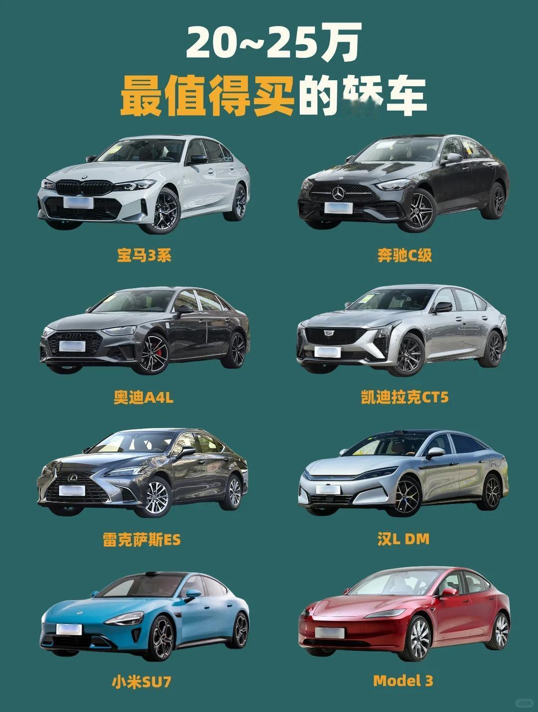 🔥20～25万｜最值得买的8款轿车预算20万左右还在死磕雅阁、凯美