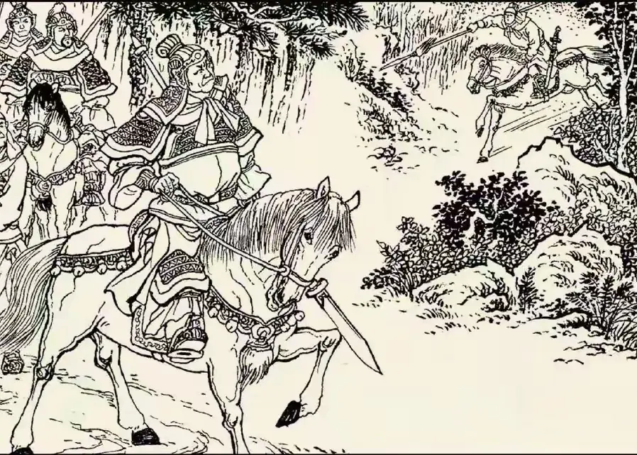 黑蛮龙为给岳云报仇，杀到临安，但他多勇少谋，中了奸计，被总兵张坤活捉。...
