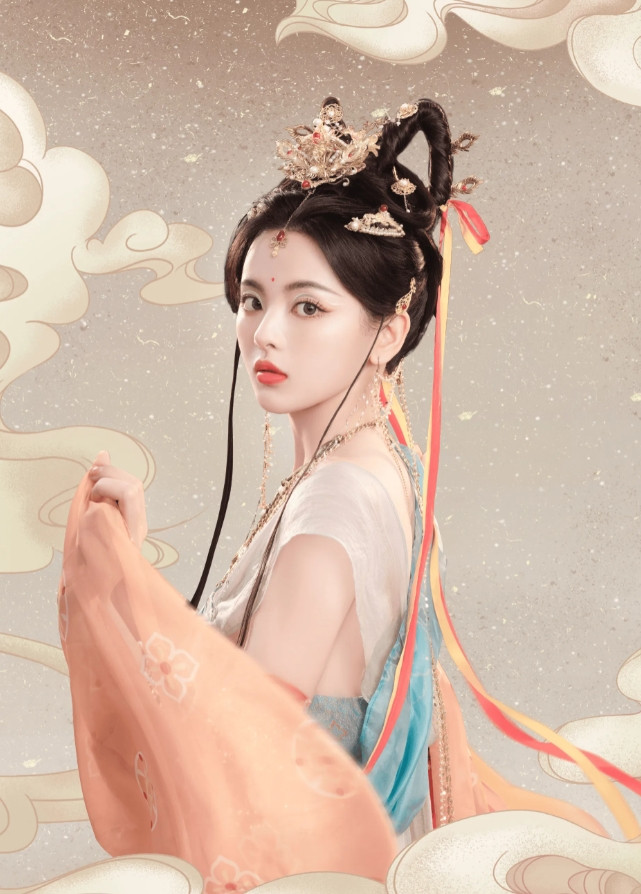 杨超越敦煌风的造型好美