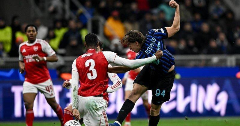 📢国米与阿森纳战成平手。埃斯波西托在场上表现出色...国米埃斯波西托