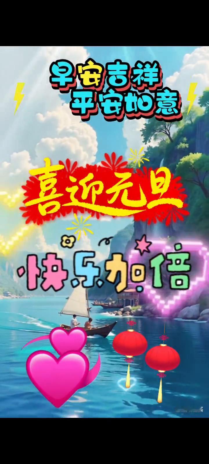 早安吉祥，平安加意，喜迎元旦，快乐倍。善缘。每日签到，获得31个创业券，已连