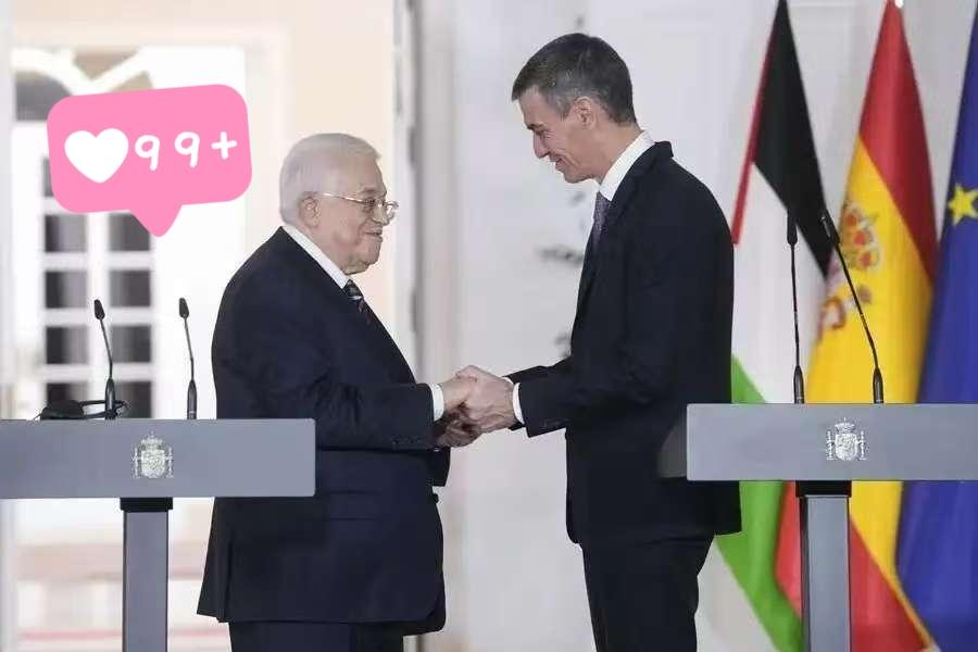 西班牙传来新消息了！当地时间12月10日，西班牙首相桑切斯在首相府会见了来访