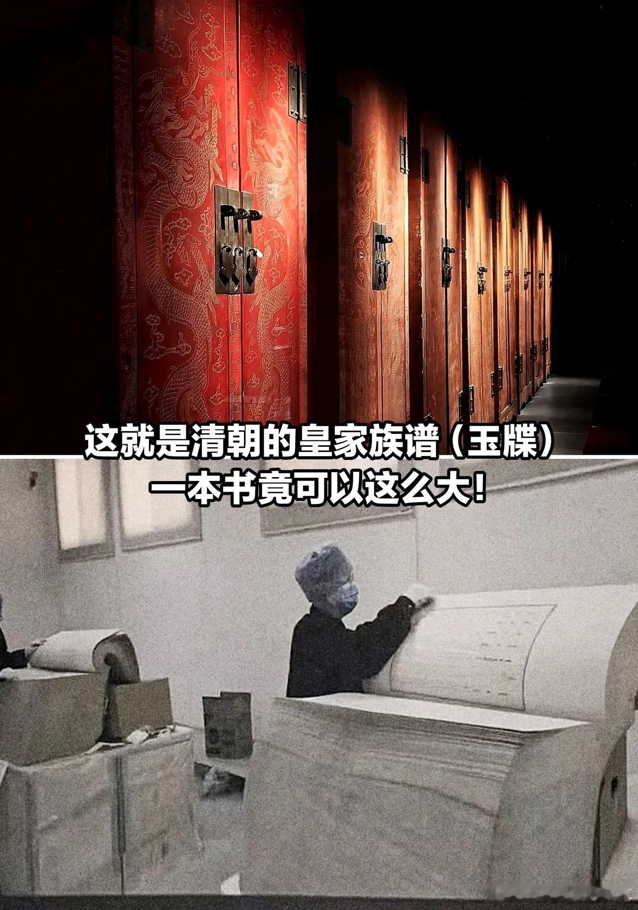 这就是清朝的皇家族谱，竟可以这么大！​​​