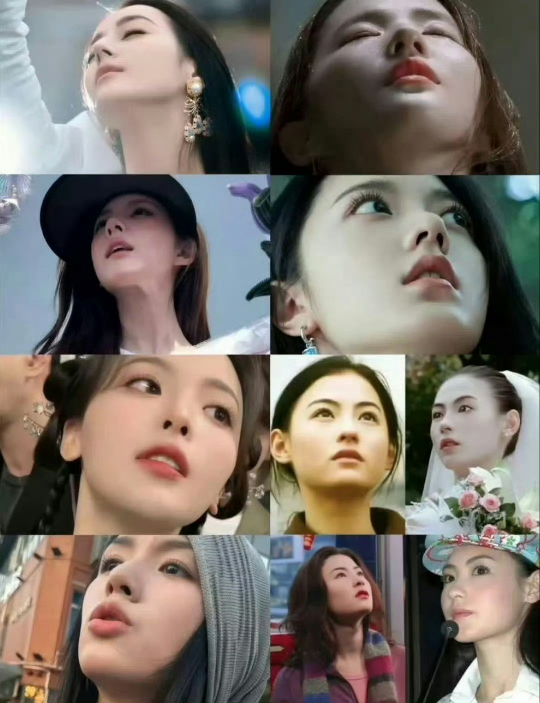 看仰拍就知道女明星的骨相有多么优越了