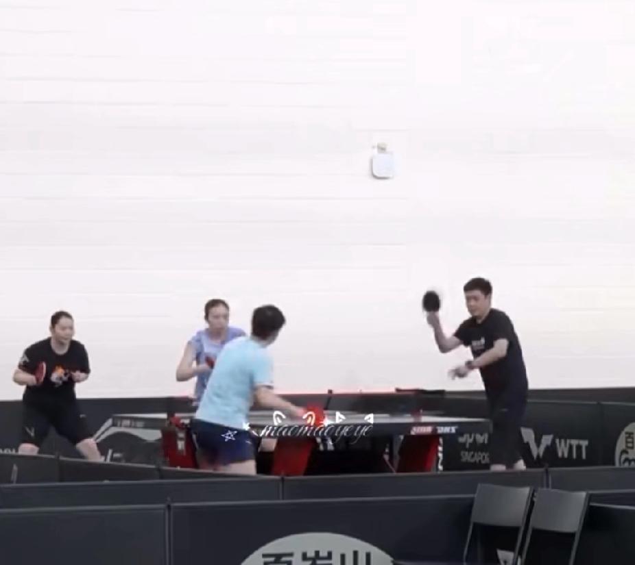 这排面！莎莎一对三硬核训练，神仙陪练团太顶了！新加坡训练馆这一幕太燃了！孙