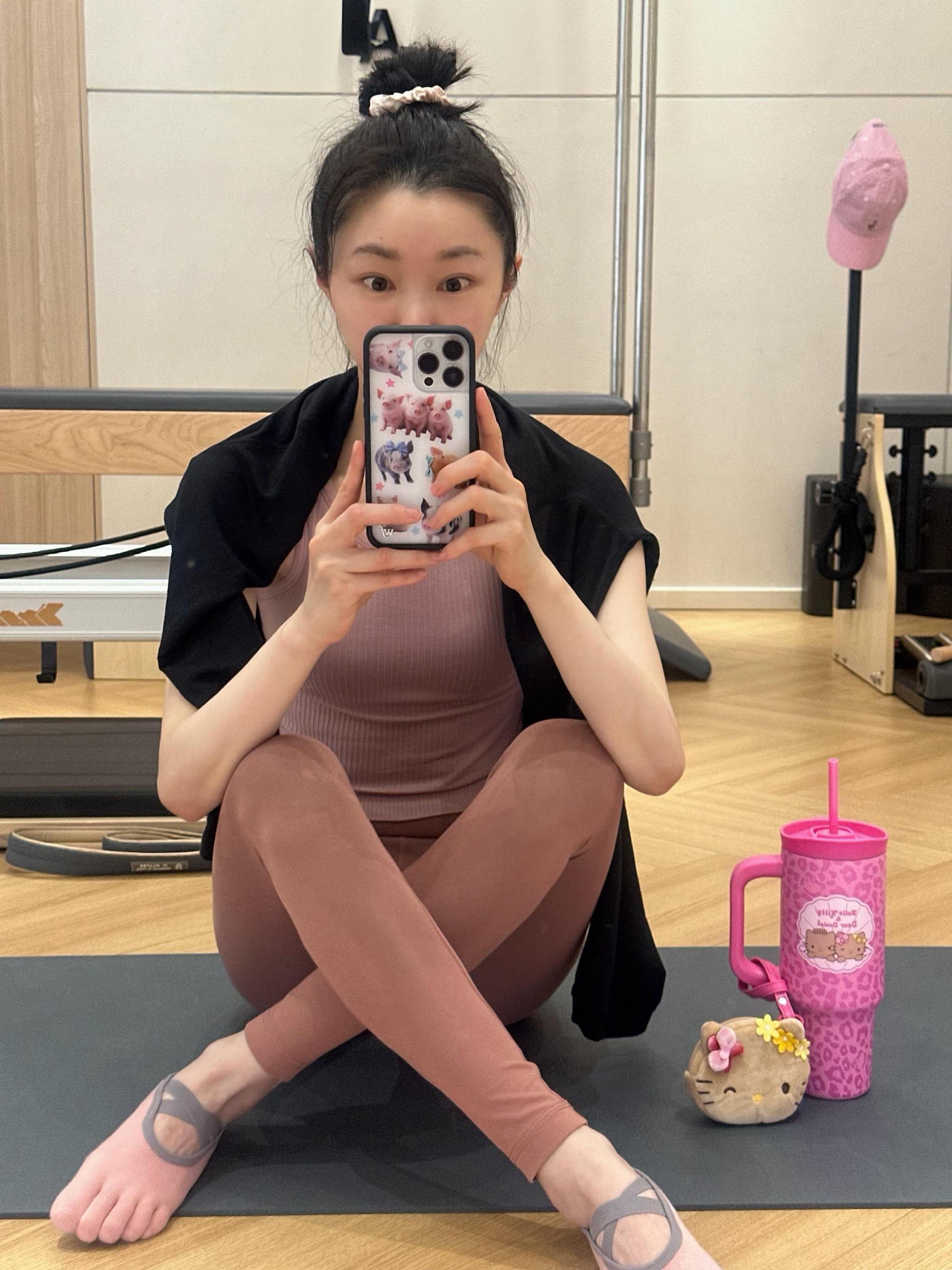 宋轶普拉提vlog宋轶健身look，自律好身材。宋轶