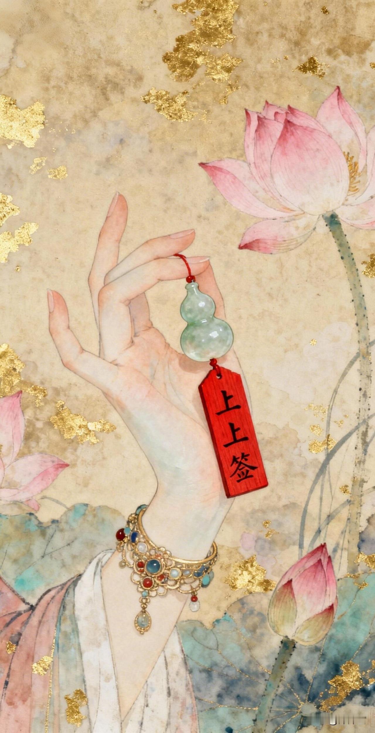 上上签｜国风壁纸1. 拈一支上上签，揽一池清荷香✨愿所求皆如愿，所行皆坦途