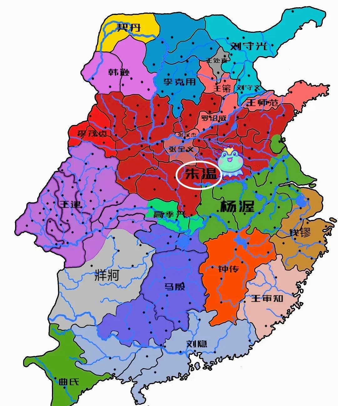 纵观古代历史，居于四战之地而能够成就一番霸业的恐怕除了曹操也就属朱温了吧？不得不