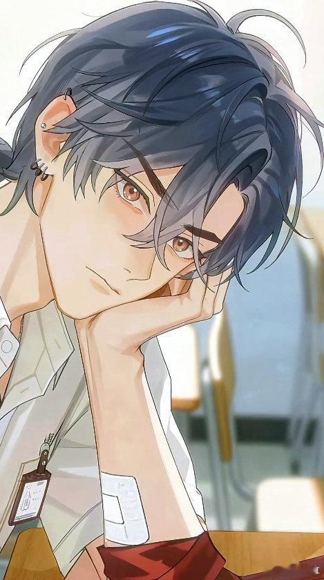 国漫比格犬男友上桌了这不是壁纸，是活生生的周往。他会在你写文档时趴桌角打哈欠，会