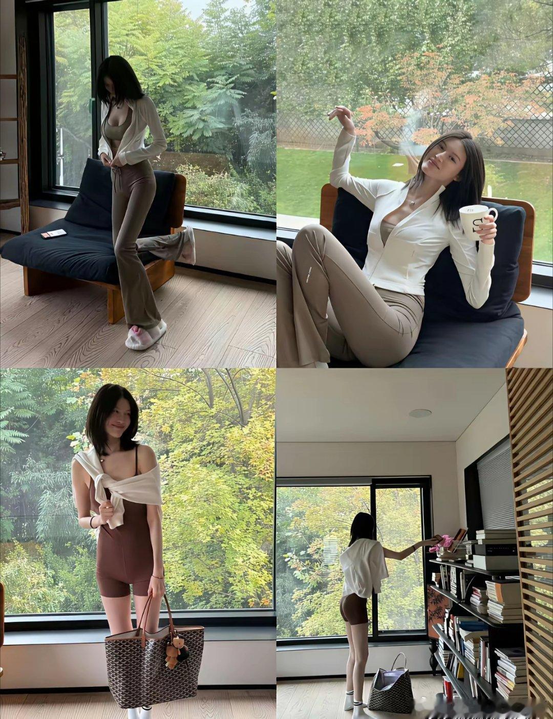 何穗生完孩子，瑜伽照一发，全网都炸了。不是她天生会瘦，是她压根没松过劲。孕肚还在