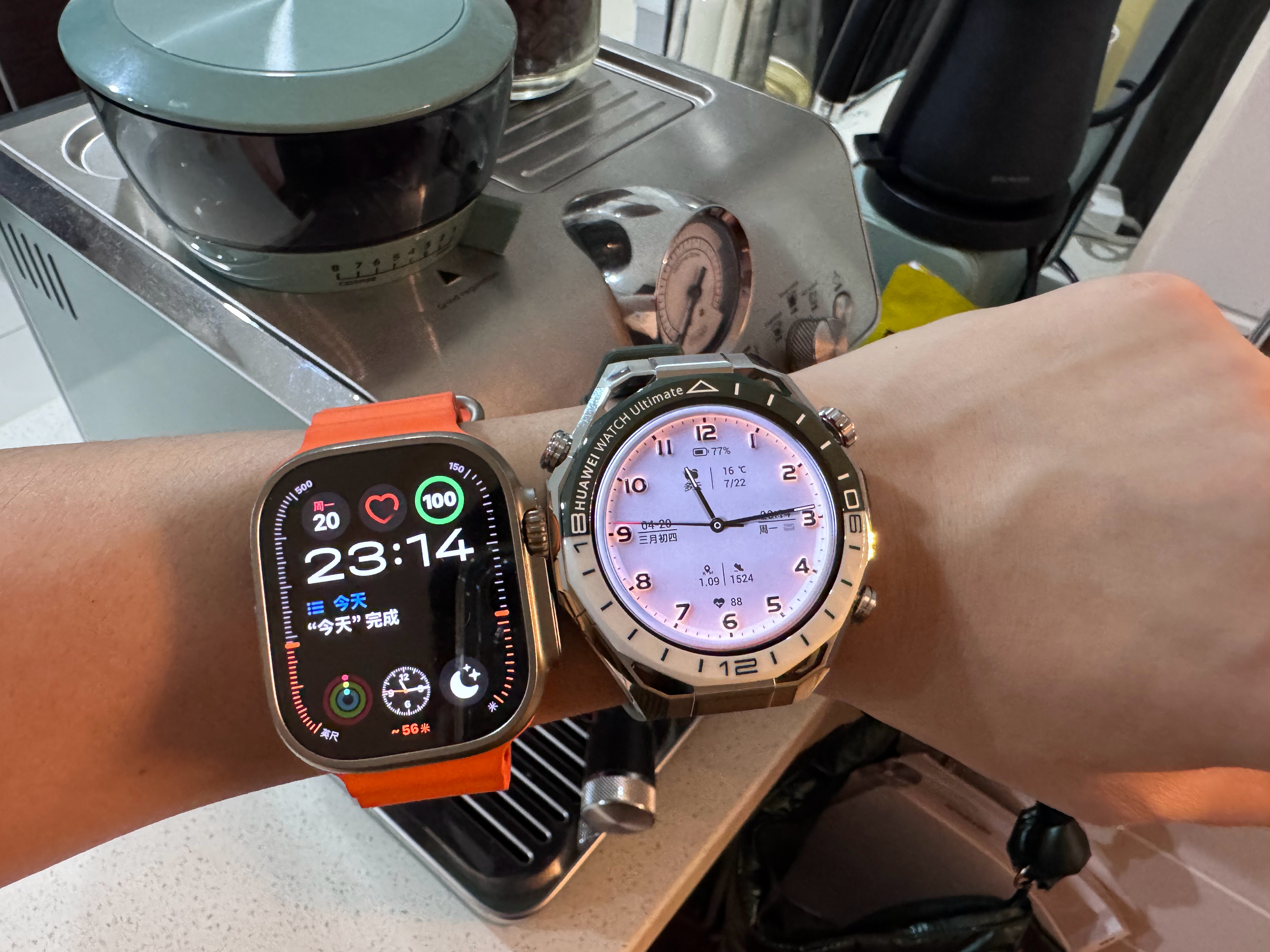 华为WATCHUltimate2上手了，这质感比我的Applewatchu