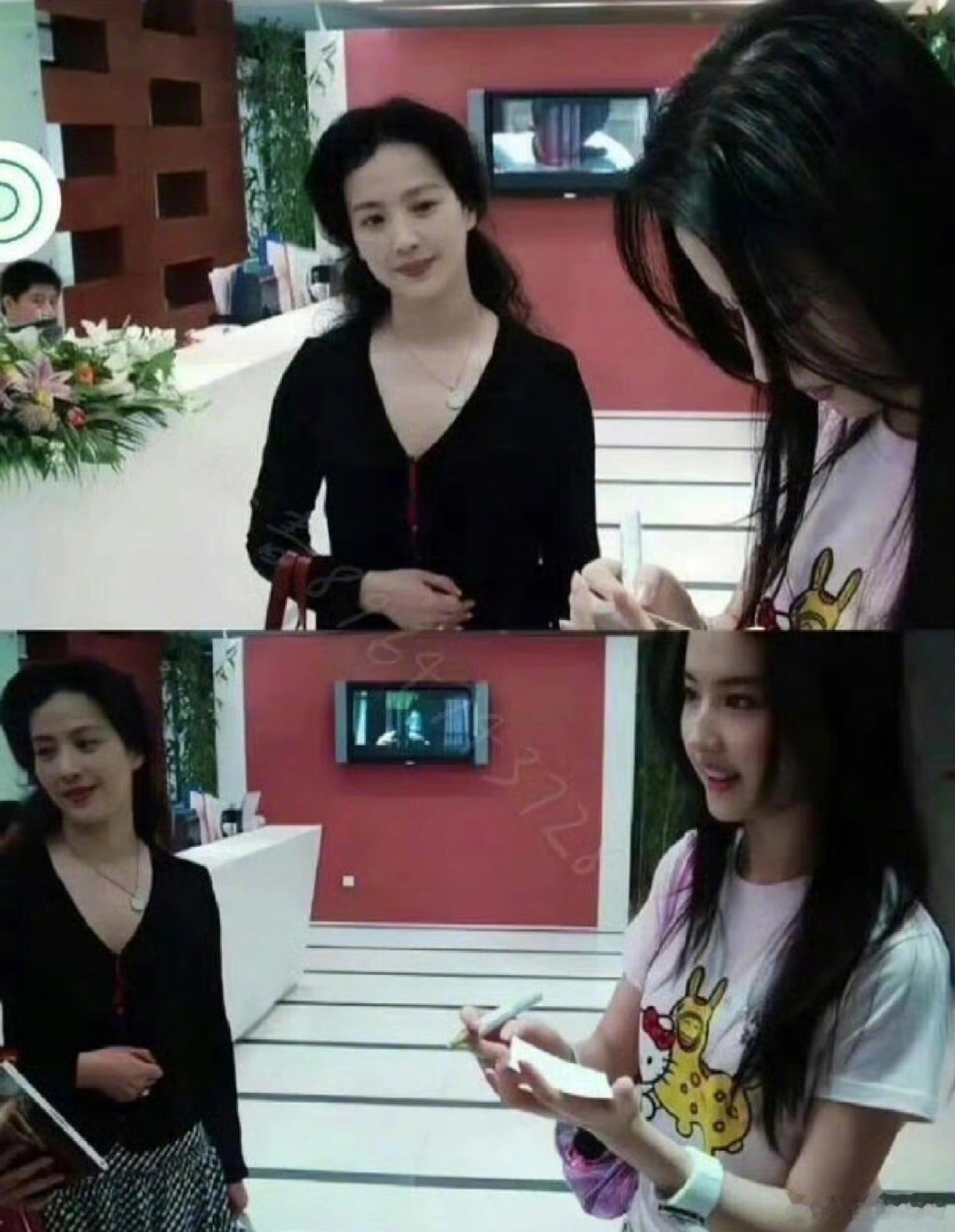 刘亦菲我没有遗传到位刘亦菲的母系家族美貌基因真的很强大p1-4是刘亦菲和妈妈p