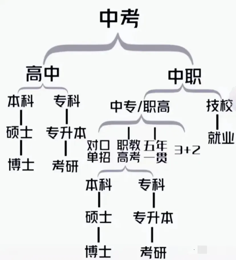 天呐！终于有人把中考分流说明白了，看完之后，真是被惊艳到了。家有孩子的，保存下来