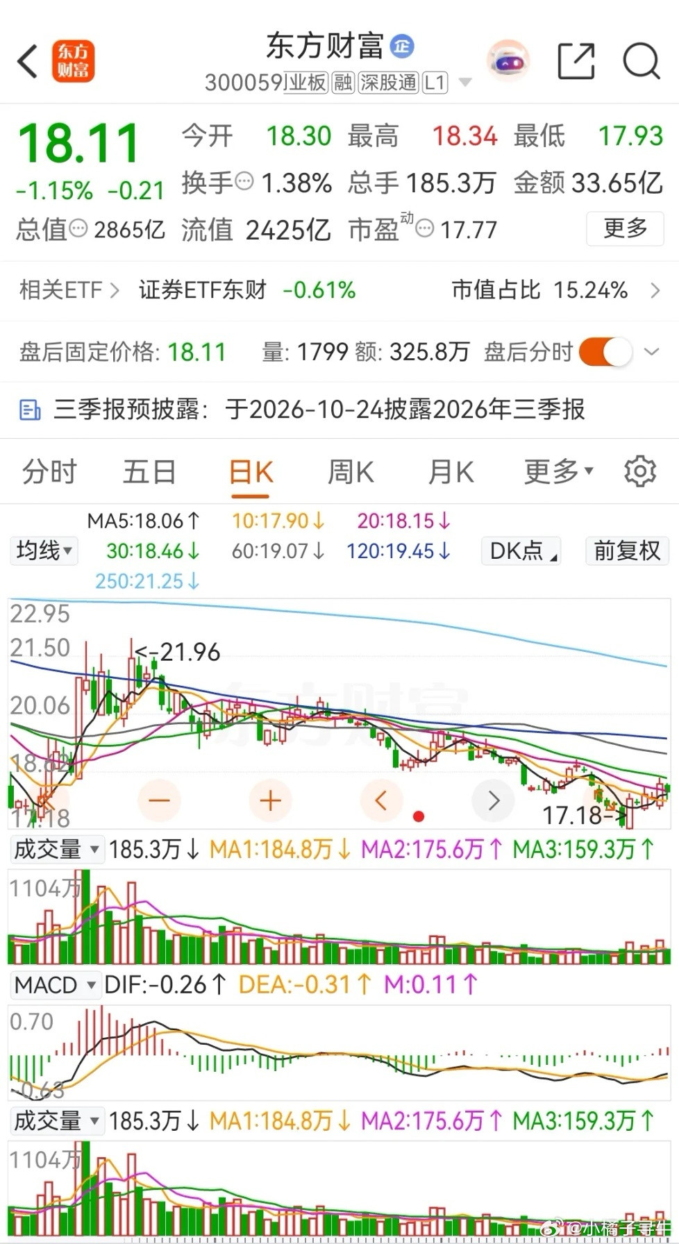东方财富和中信证券，前者素有券茅之称，后者则是被誉为券商一哥，二者在2026年的