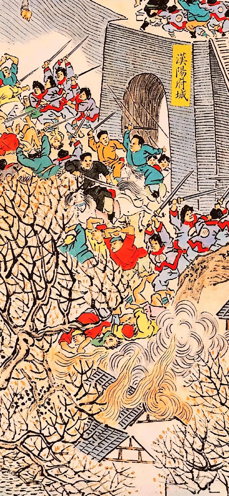 武昌是太平军第一次有组织有计划的处决满清官员，武昌城破后，湖北巡抚常大淳一家16