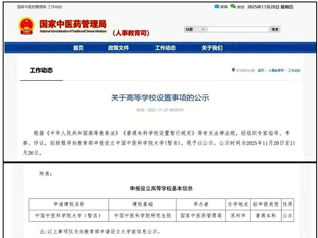 中国中医科学院大学落户苏州，现实版河蚌相争，渔翁得利。2017年，青岛与中国中