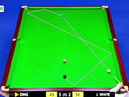 丁俊晖神级做球！线路计算堪比电脑，复杂程度令人惊叹