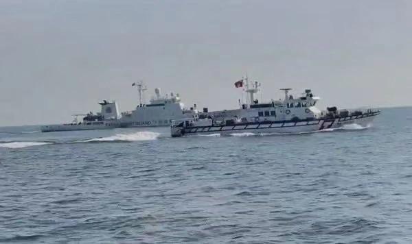 嚣张！台海巡艇“几乎快撞上”大陆海警船。时隔一月，大陆海警8月29日宣布，福