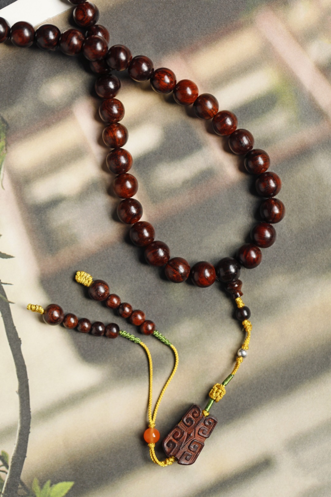 海黄紫油梨|1.0x108颗佛珠手串秒沉水老料香味浓郁重约67.