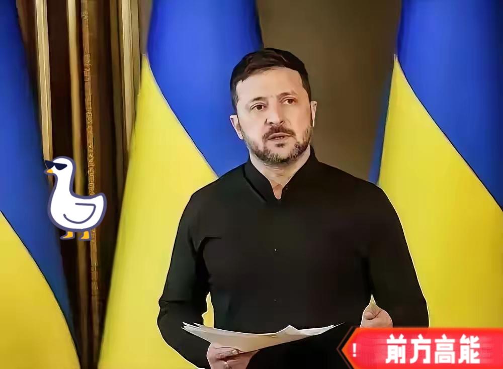 泽连斯基说完这番话，扭头看看身后。他国内的压力比外面的冬天还冷。最新民调显示