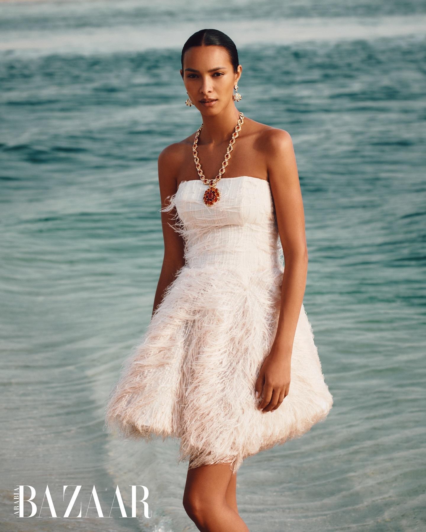 模特LaisRibeiro阿拉伯版《Harper'sBazaar》2026年