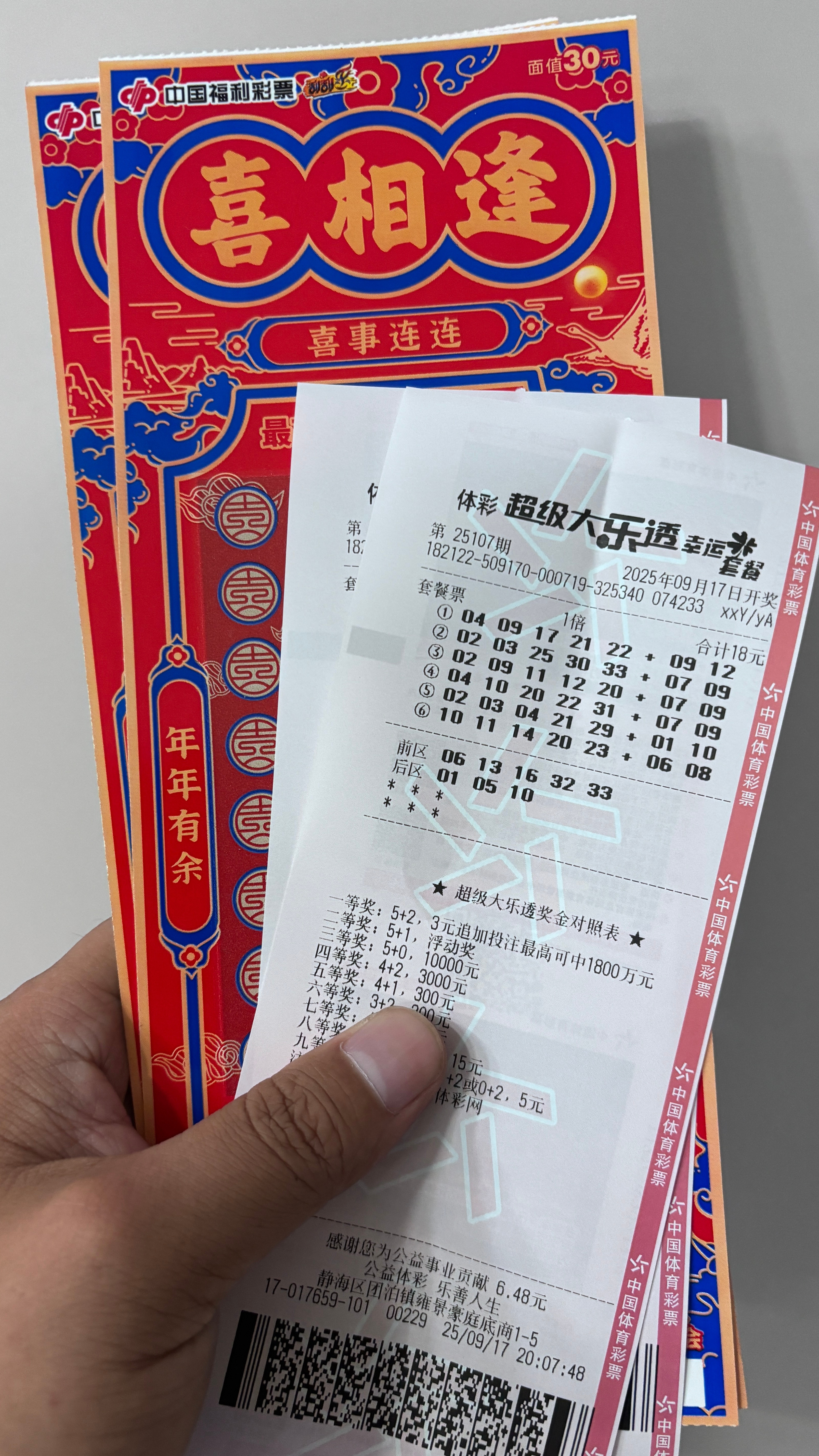 左眼皮跳一天了，就买了300块钱的，也不知道中不中，关键是我还不懂规则。[笑cr