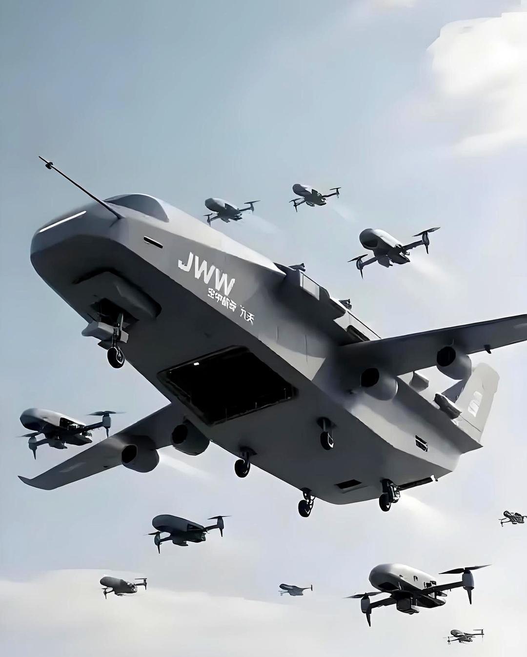 世界首艘空中航母首飞成功，它叫“九天”，来自中国！如果说航空母舰是近代最牛的