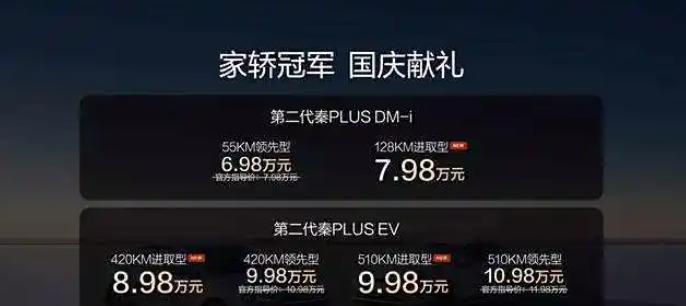 6.98万，王传福扔出王炸，今晚合资车集体失眠！6.98万，对于其它国产A级电