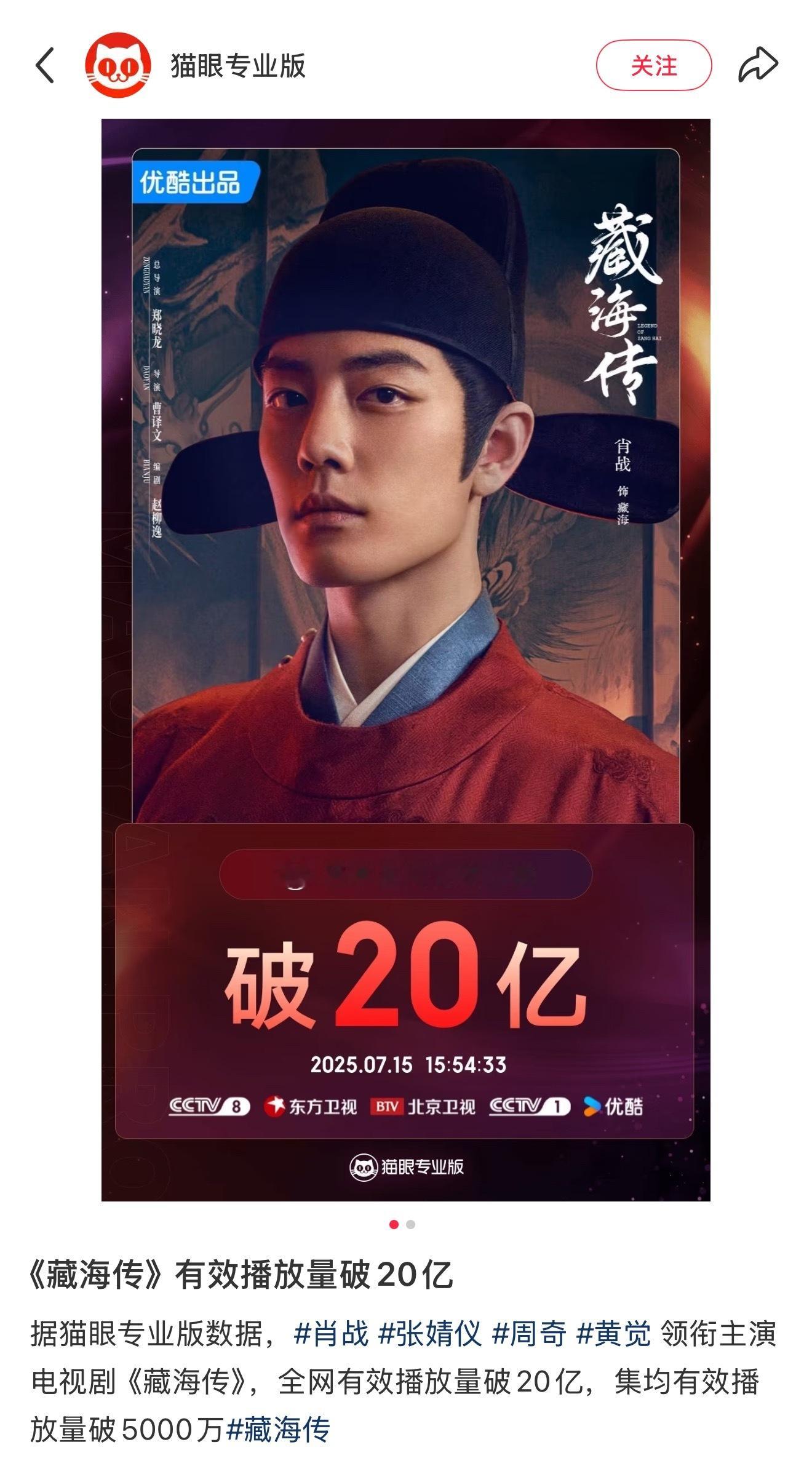 灯塔早就破27亿了你猫眼端着个什么架子啊🤗​​​