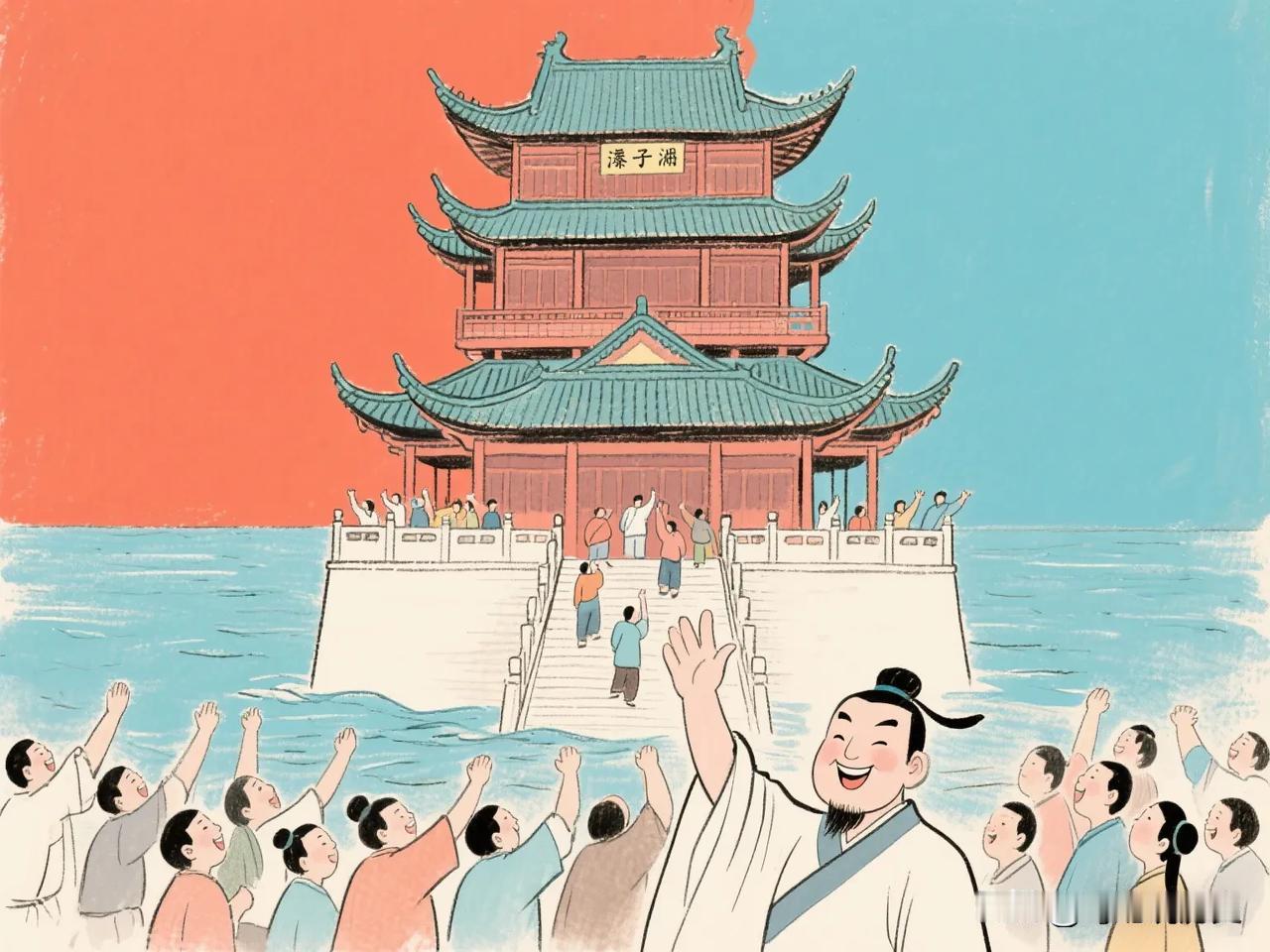 庆历四年春，被贬官的滕子京收到一封来自挚友范仲淹的密函：“子京，巴陵险地，慎行。